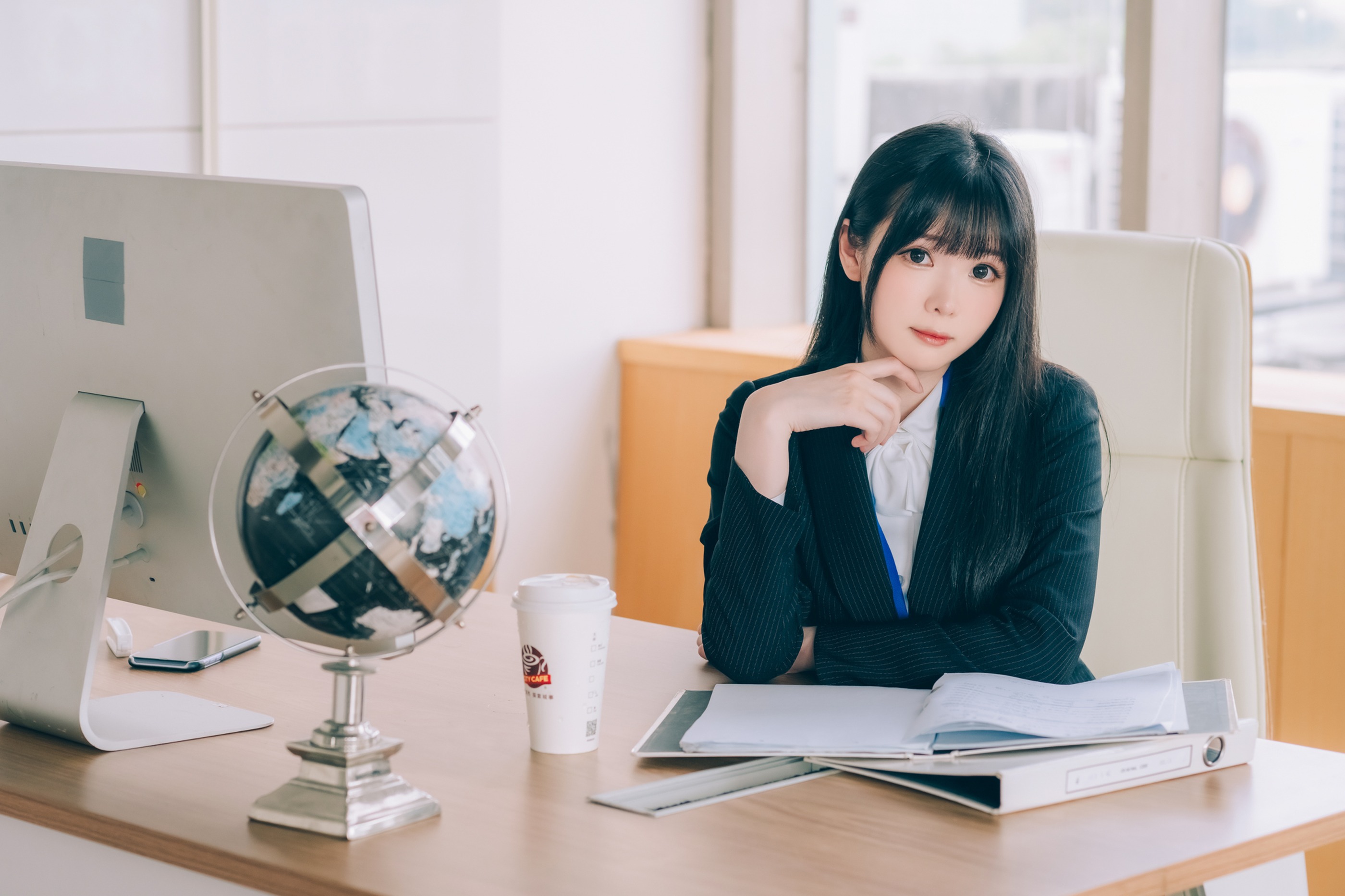 图片[1]-霜月shimo – NO.141 霜月的秘密辦公室 Shimo Secret Office [125P]-XikXak